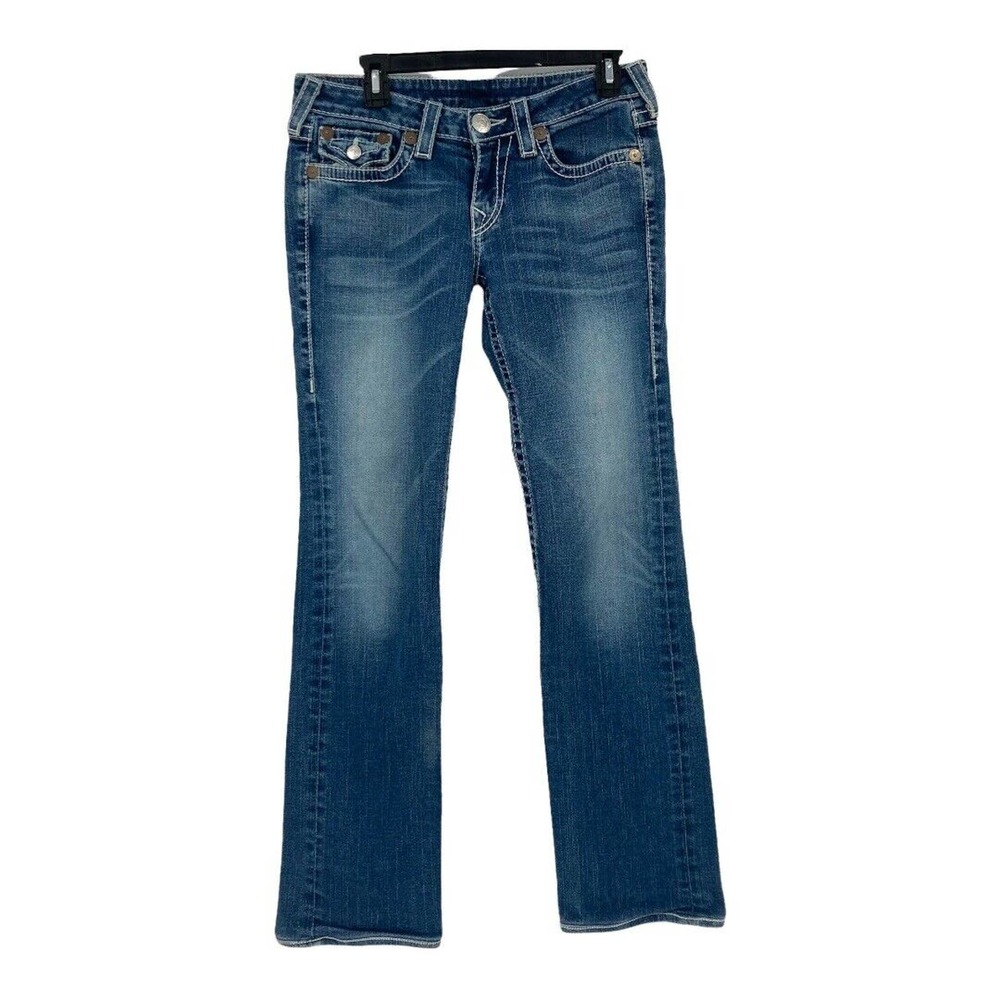 True Religion Women's Billy Blue Boot Cut Jeans